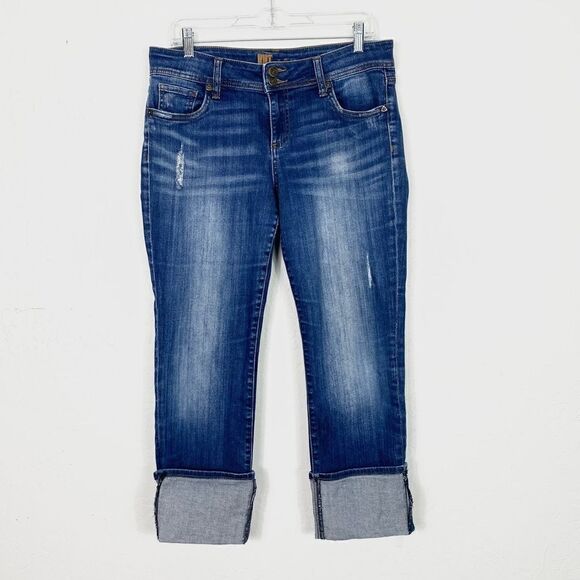 Kut from the Kloth Distressed Double Button Cuffed Jeans - Picture 1 of 4